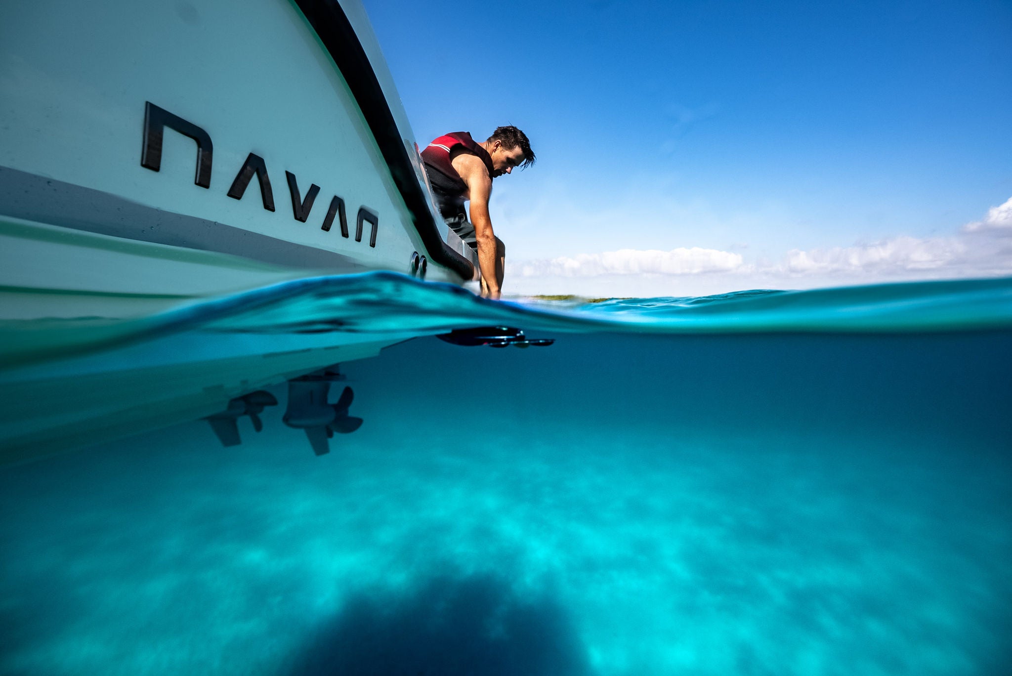 NAVAN brand lifestyle waterline