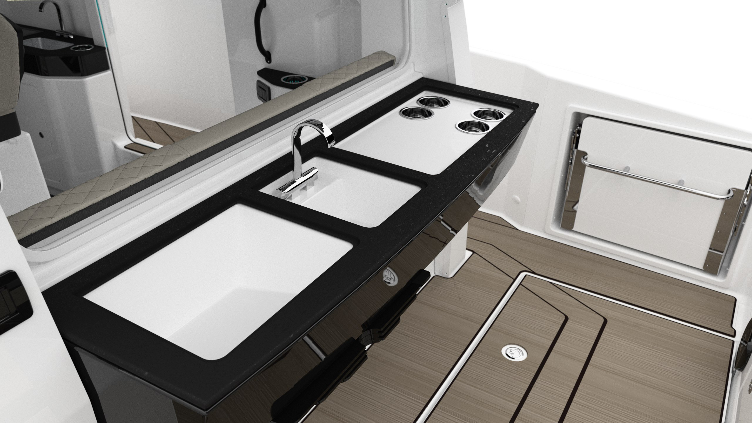NAVAN C30 TOPSIDE PREP AREA CUPHOLDERS